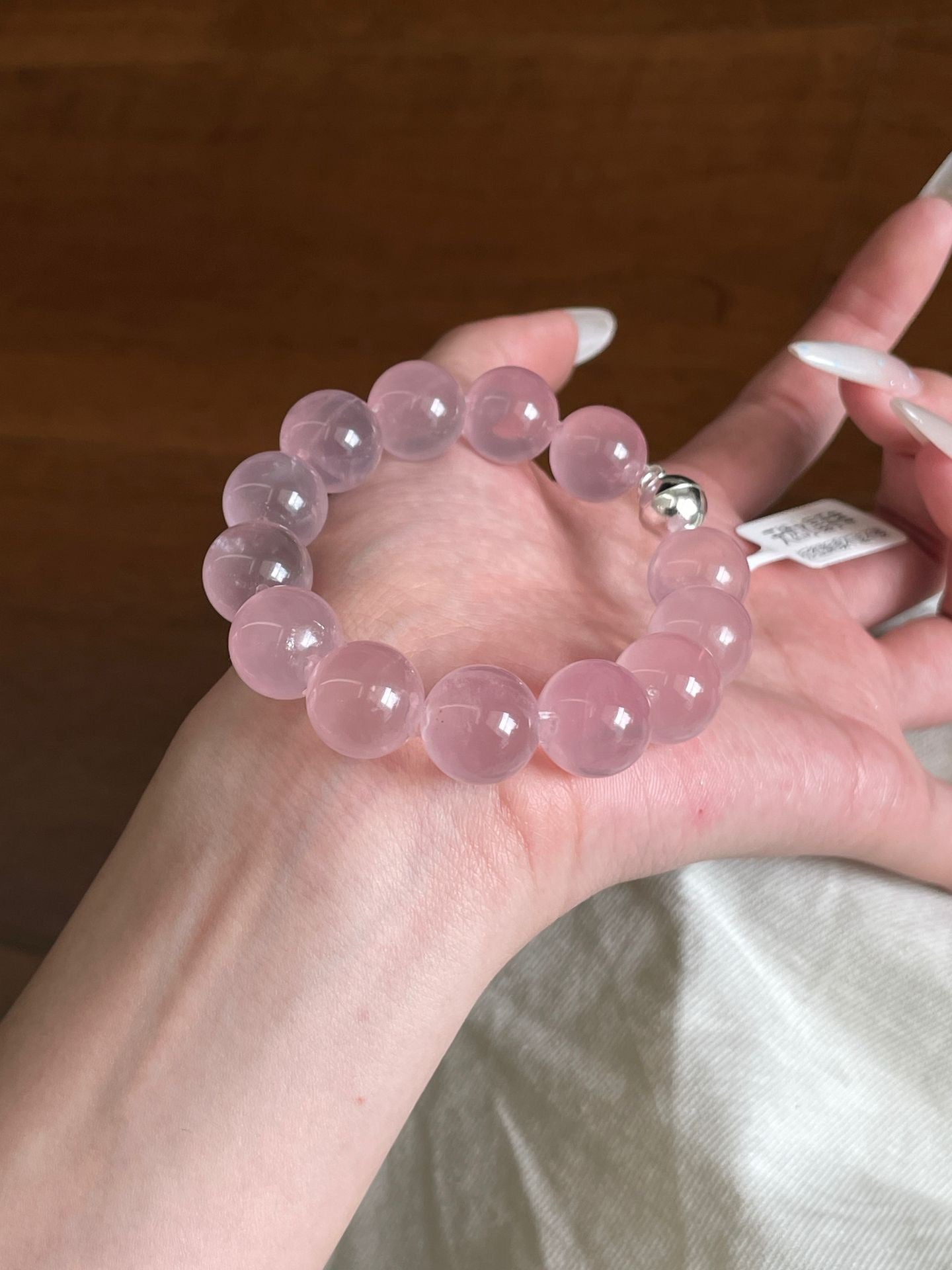 OMNAGAR “Blush Glow” Rose Quartz Bracelet