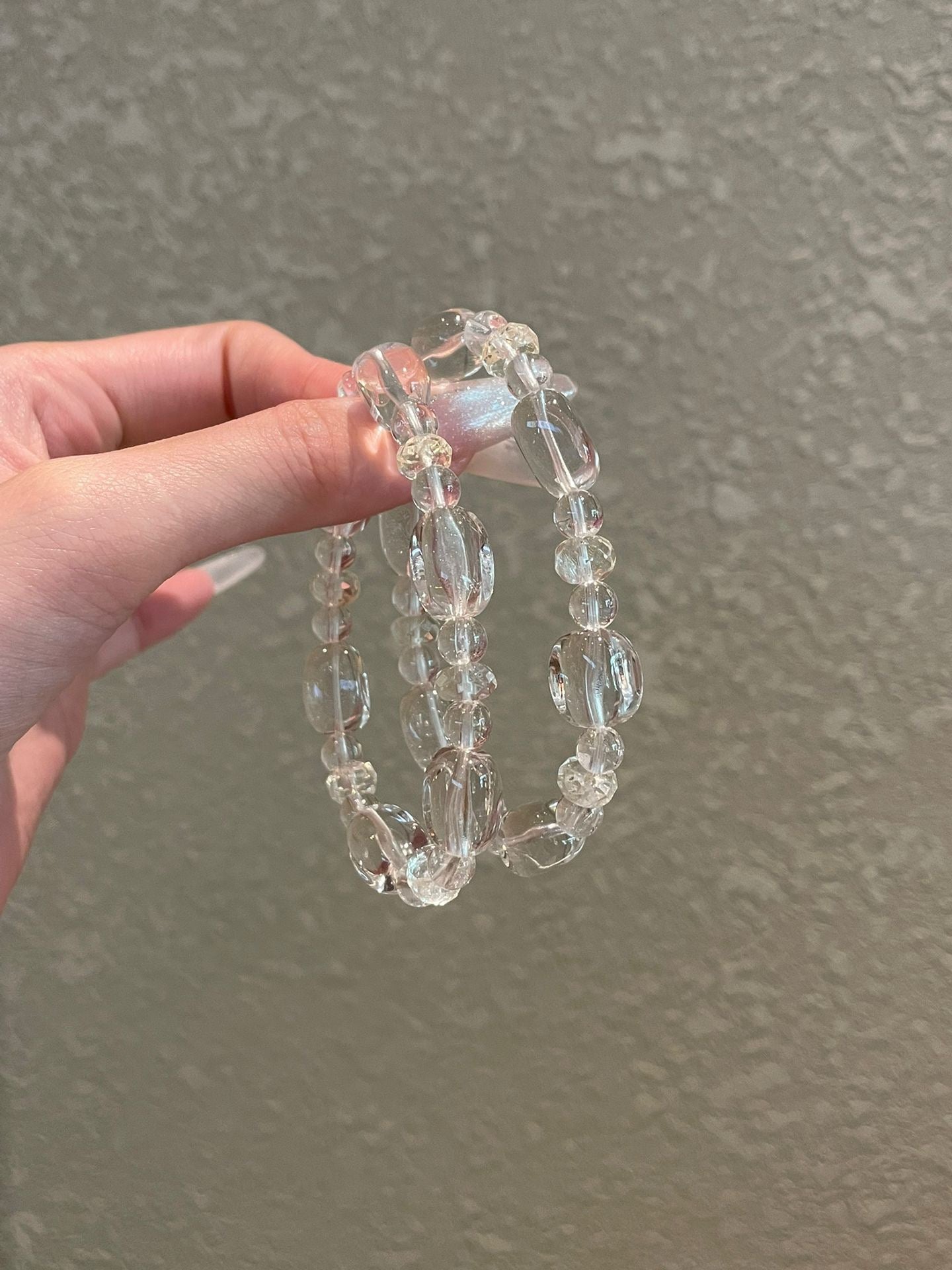 OMNAGAR “Pure Clarity” Natural Gemstone Bracelet