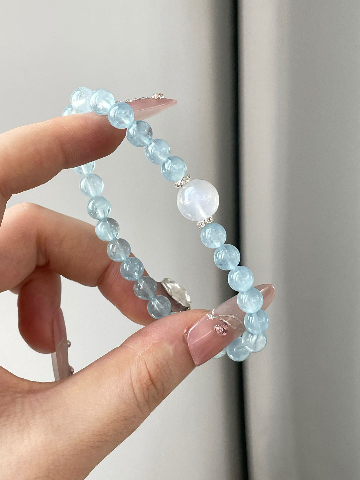OMNAGAR “Ocean Romance” Natural Gemstone Bracelet