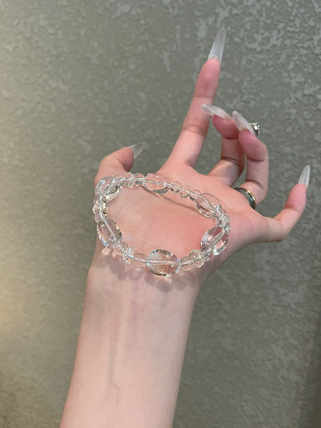 OMNAGAR “Pure Clarity” Natural Gemstone Bracelet