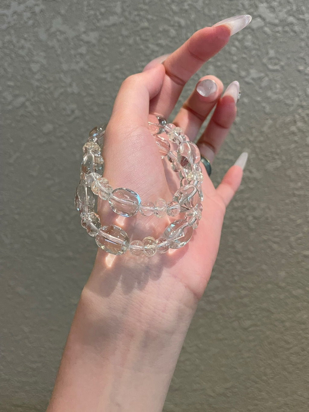 OMNAGAR “Pure Clarity” Natural Gemstone Bracelet
