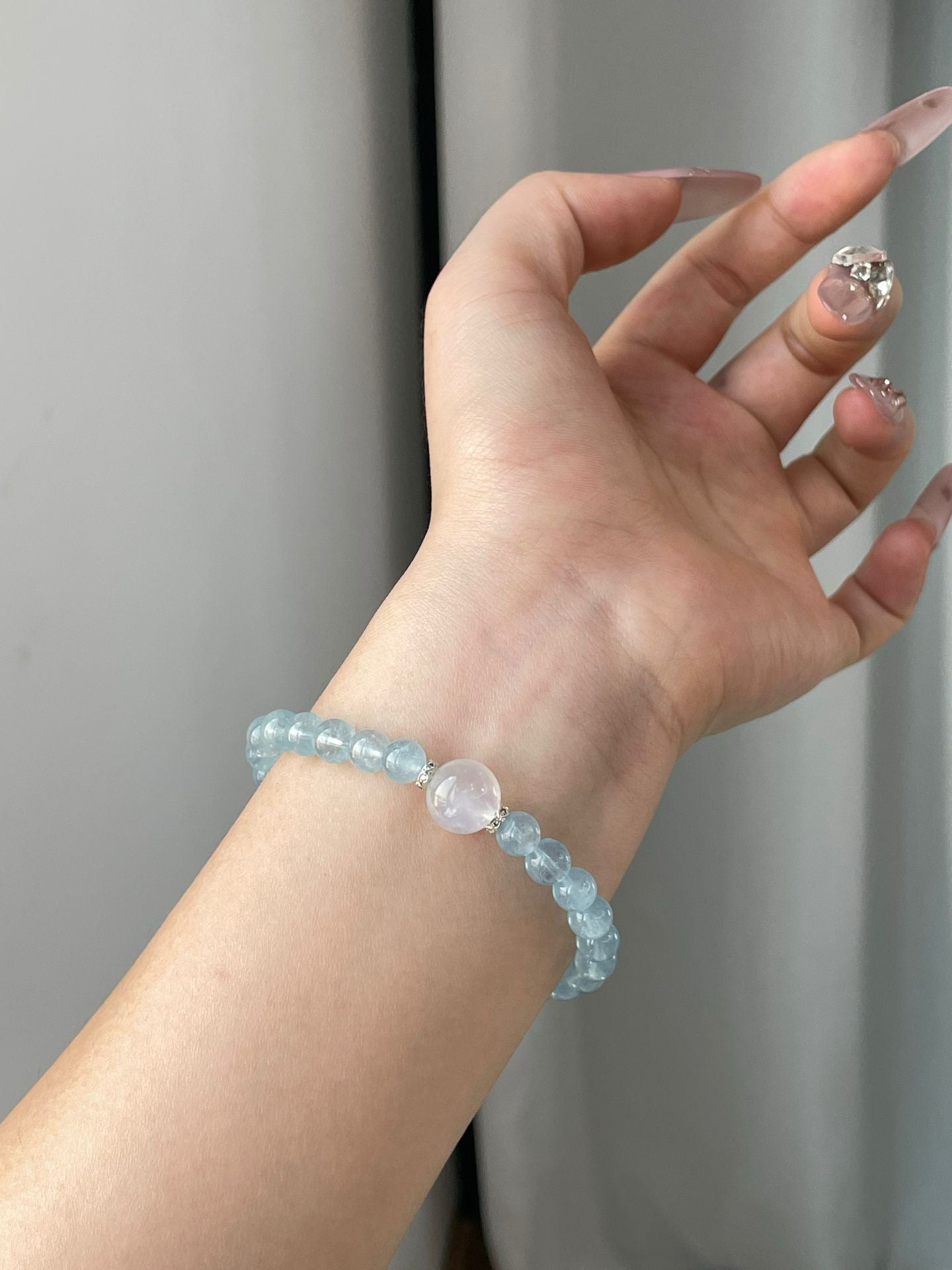 OMNAGAR “Ocean Romance” Natural Gemstone Bracelet
