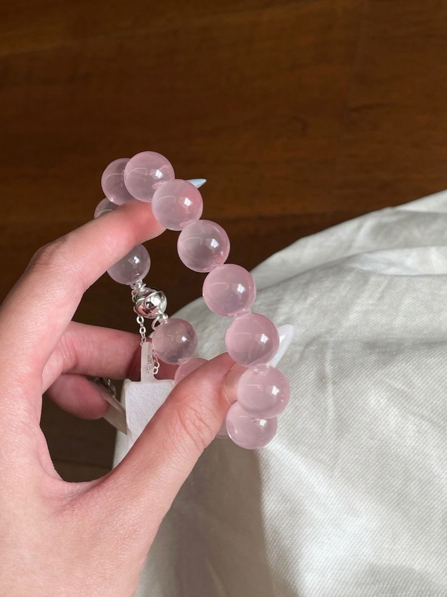 OMNAGAR “Blush Glow” Rose Quartz Bracelet