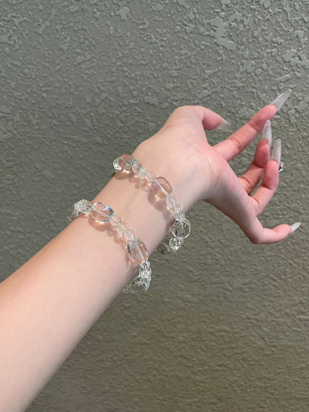 OMNAGAR “Pure Clarity” Natural Gemstone Bracelet