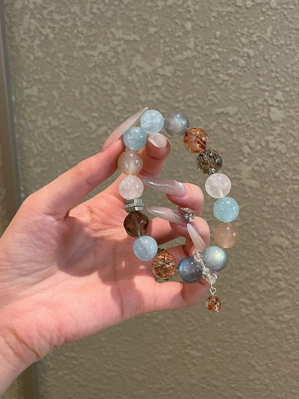 OMNAGAR “Tranquil Horizon” Natural Gemstone Bracelet
