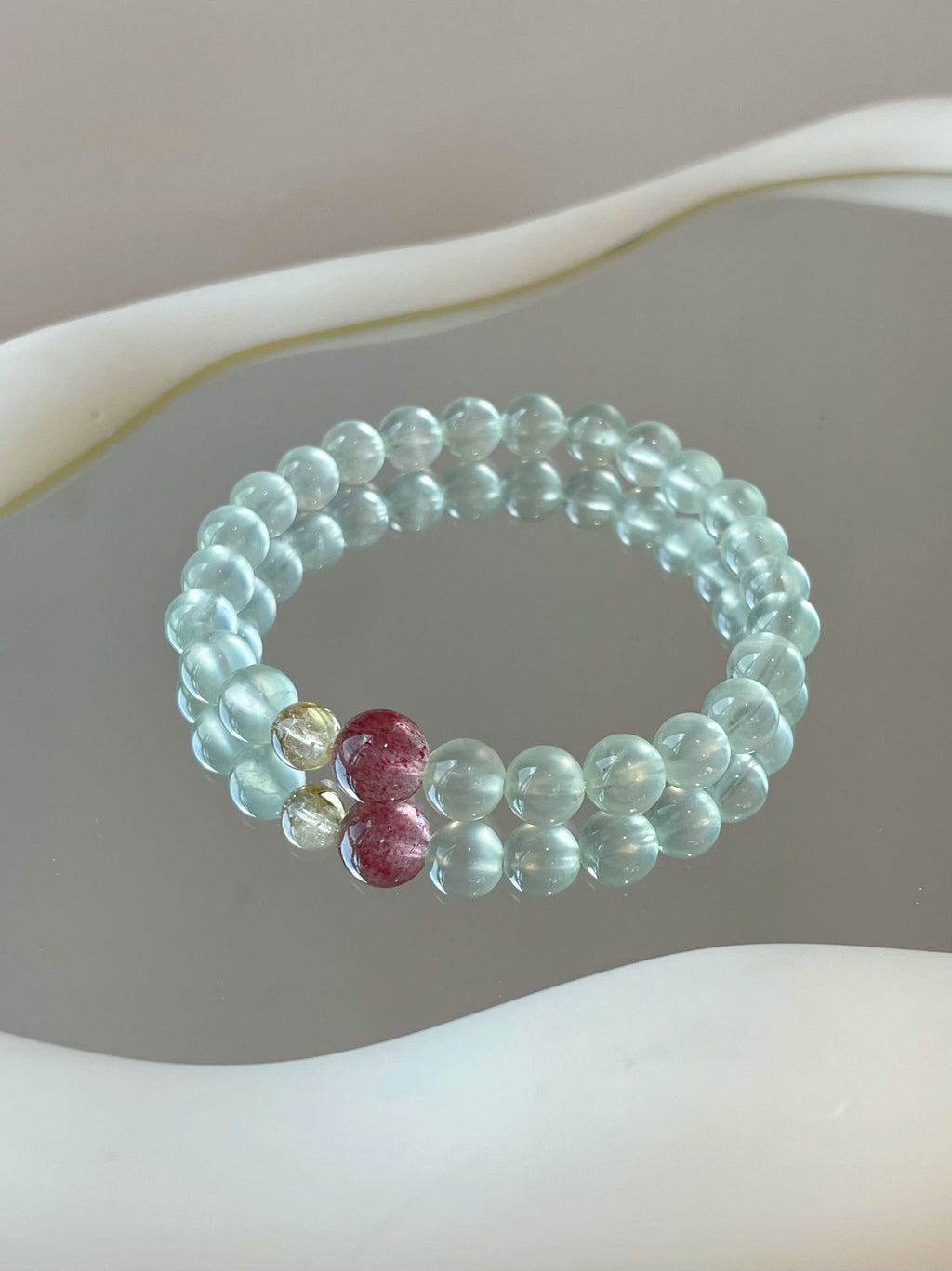 OMNAGAR “Lucky Garden” Natural Gemstone Bracelet